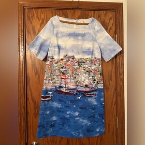 PRICE JUST DROPPED!! NWOT Rafaella Size 16 Seascape Dress Coastal Wearable Art